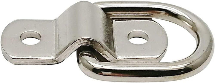 10 Stück D-Ring-Spanngurte 6,35 mm (1/4 Zoll), robuste Spannringe mit Befestigungsbügel für Ladungen