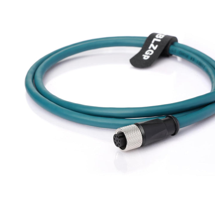Ethernet-Kabel Cat 7e M12 A-kodierte Buchse 8-polig auf RJ45 gerade geformtes Twisted Paired Kabel p