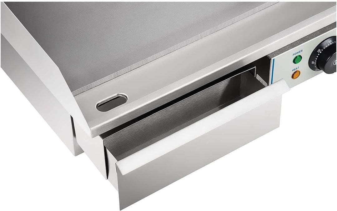 Royal Catering Grillplatte elektrisch Elektrogrill Gastronomie Tischgrill Edelstahl RCEG-55 (3000 W,