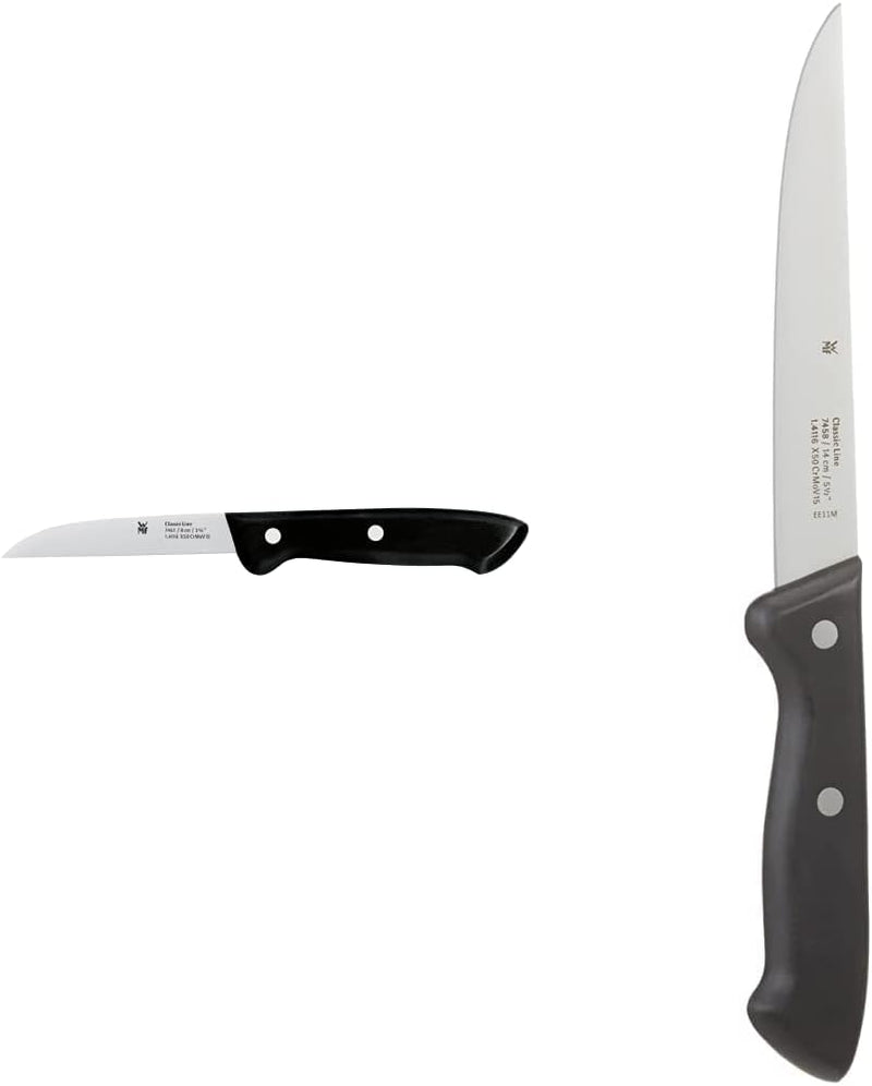 WMF Classic Line Gemüsemesser 18,5 cm, Spezialklingenstahl, Kunststoffgriff, Klinge 8 cm & Classic L