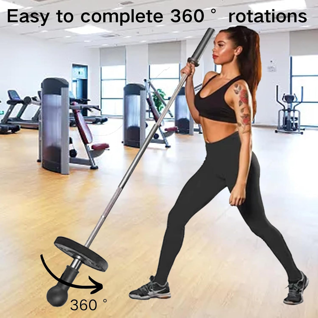 SUQ Landmine Attachment Passend für 2'' Olympia Bars, 360° Rotation Barbell Bomb, Gummi, Robust und