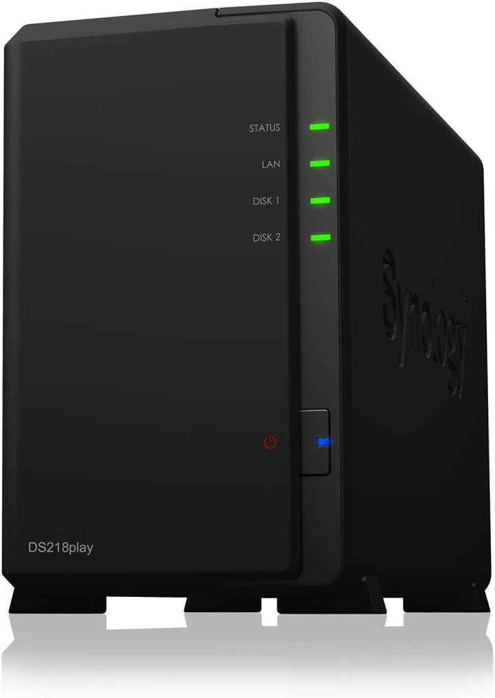 Synology DS218play 2 Bay Desktop NAS Enclosure Enclosure Enclosure, Enclosure Enclosure