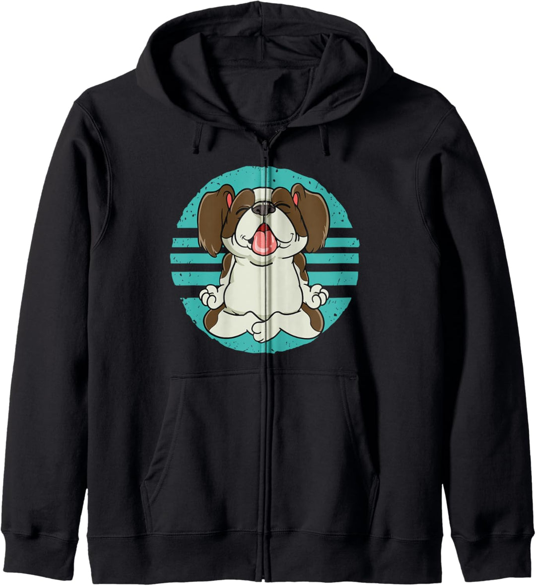 Süsser Hund, der meditation und Yoga macht geschenk Kapuzenjacke