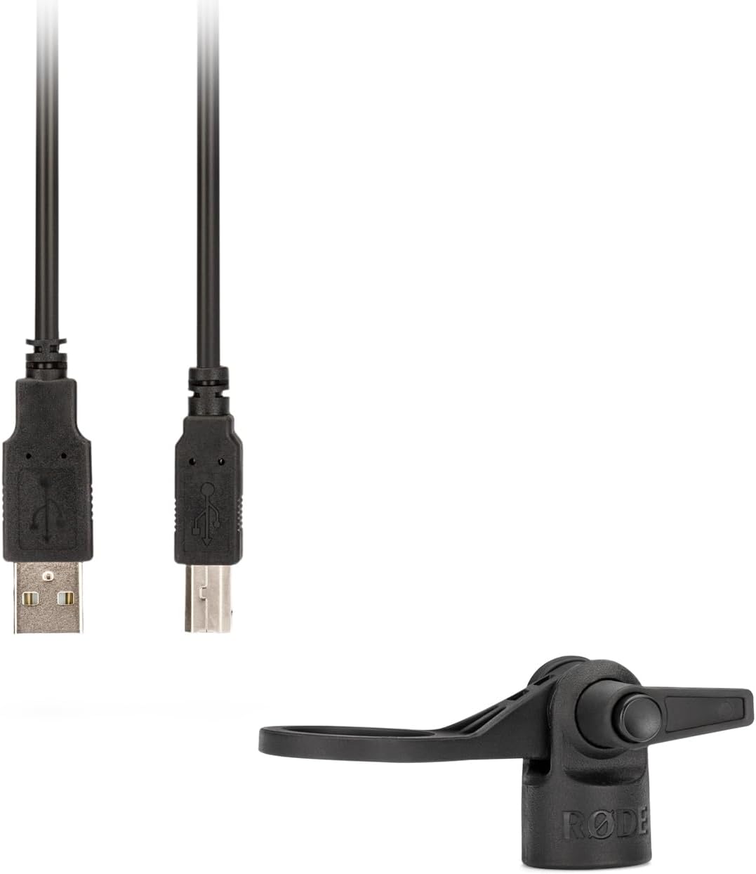 Rode Podcaster USB-Sprechermikrofon mit keepdrum MS090B Mikrofon-Spinne Schwarz