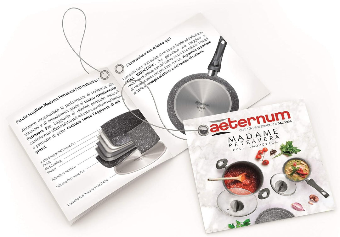 Aeternum Madame Petravera 3.0 Pfannenset aus Aluminium, induktionsgeeignet, 24/28 cm Bis Padelle Mad