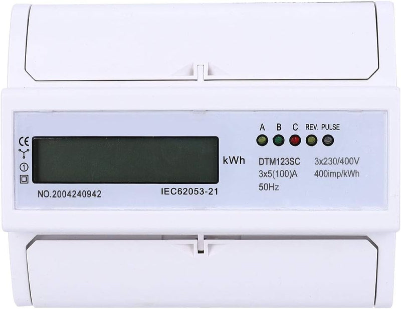 230 / 400v 5-100a Energieverbrauch Digitaler Elektrischer Kwh-zähler 3-phasen-kwh-zähler Mit Lcd