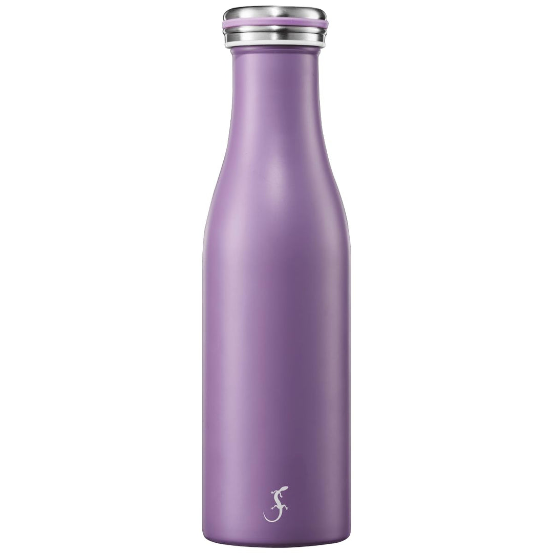 LURCH Isolierflasche aus Edelstahl 0,5 l in dusty purple – Die Trinkflasche für unterwegs, Dusty Pur