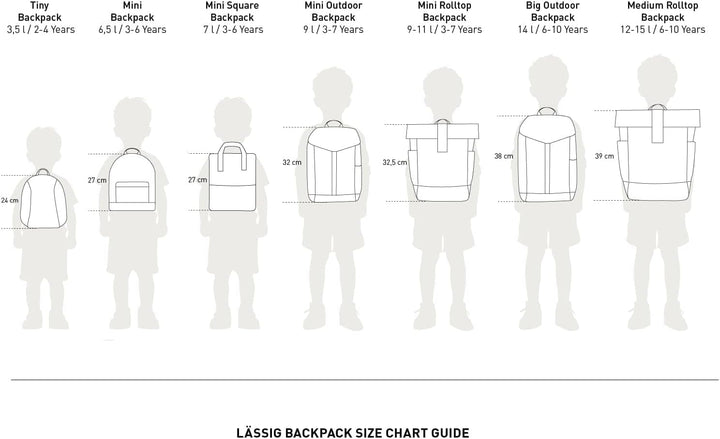 LÄSSIG Kinderrucksack Kindergartenrucksack wasserabweisend, ab 3 Jahre, 9 Liter/ Mini Outdoor Backpa