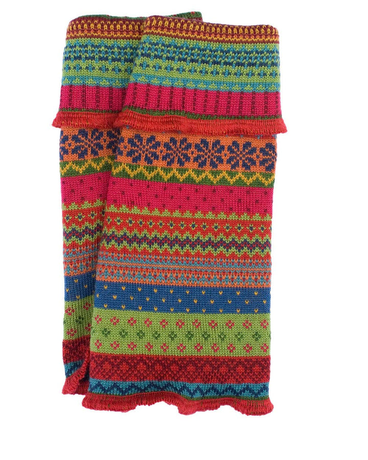 Invero, Merino Armstulpen Bo, 100% Wolle Knall-bunt, Knall-bunt