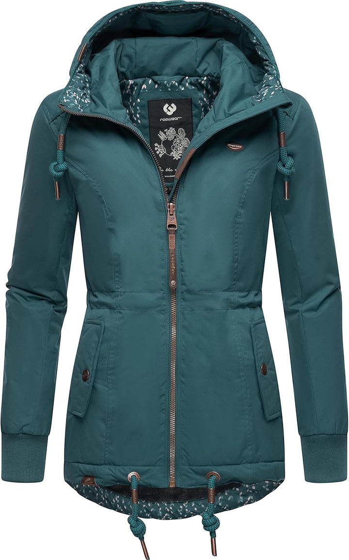 Ragwear Damen Winterjacke Outdoorjacke mit Kapuze YM-Danka XS-6XL 3XL Dark Green22, 3XL Dark Green22