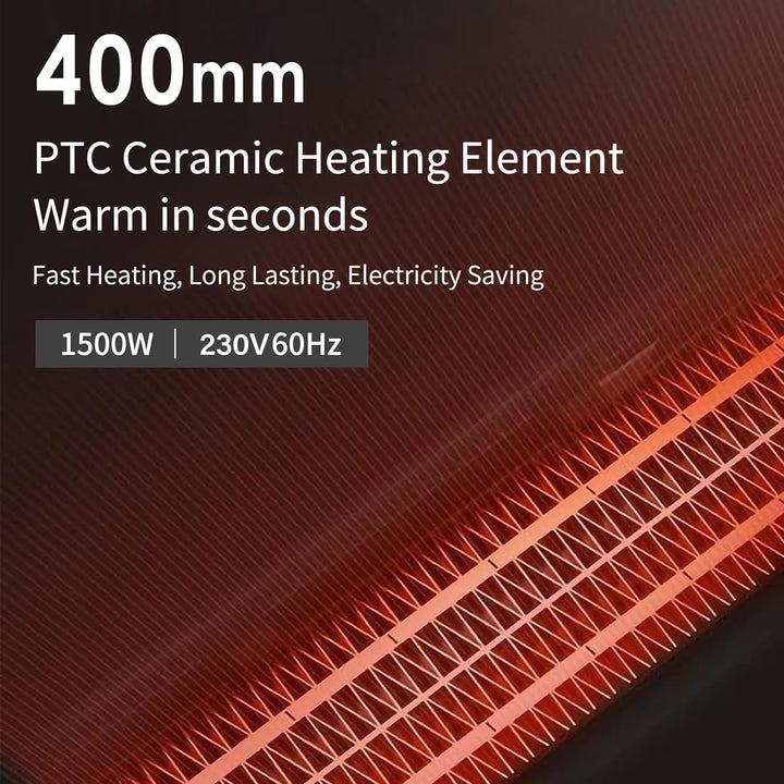 Simple Deluxe Heizlüfter Heizstrahler Elektrische Raumheizung Heizung Elektrisch mit Fernbedienung,1