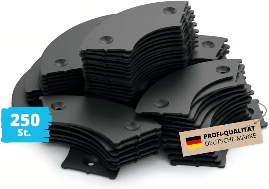 250x Alfa TL Ausgleichsplatten 1 mm für Plattenlager Terrasenlager stapelbar für die Verlegungs von