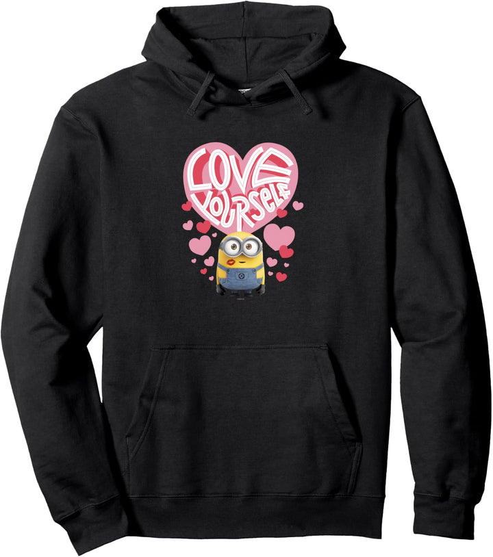 Minions Valentines Day Love Yourself Heart Collage Pullover Hoodie