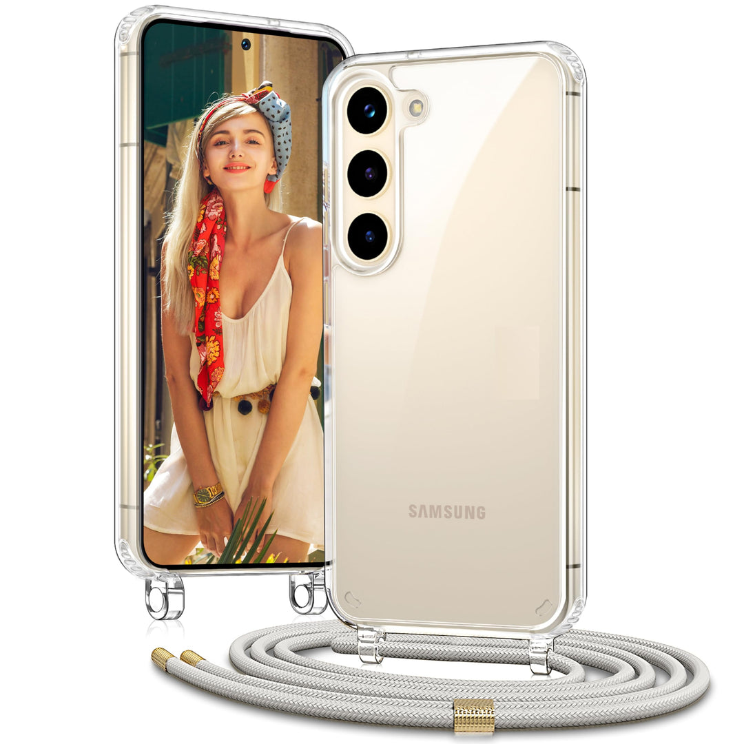 Handykette für Samsung Galaxy A55 5G / A35 5G Hülle mit Band - Necklace Handyhülle - Transparente Ca