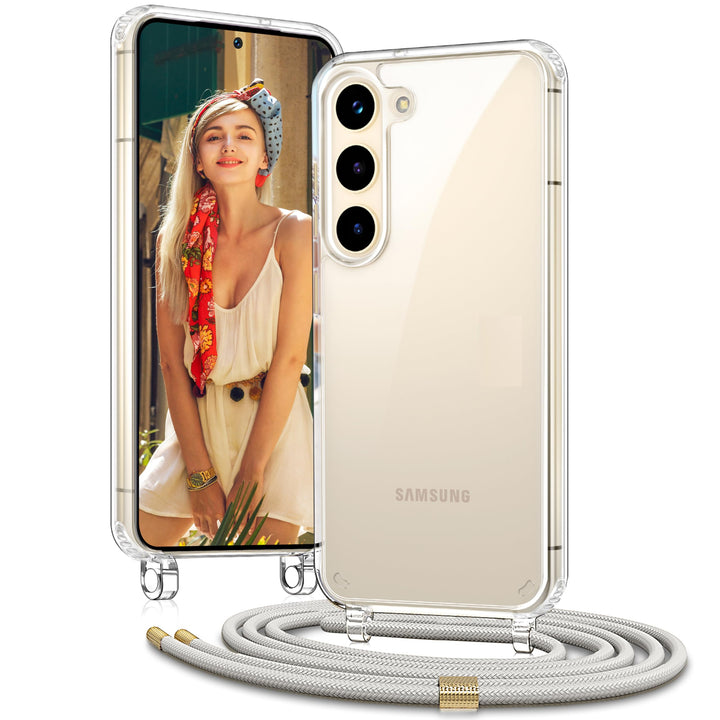 Handykette für Samsung Galaxy A55 5G / A35 5G Hülle mit Band - Necklace Handyhülle - Transparente Ca
