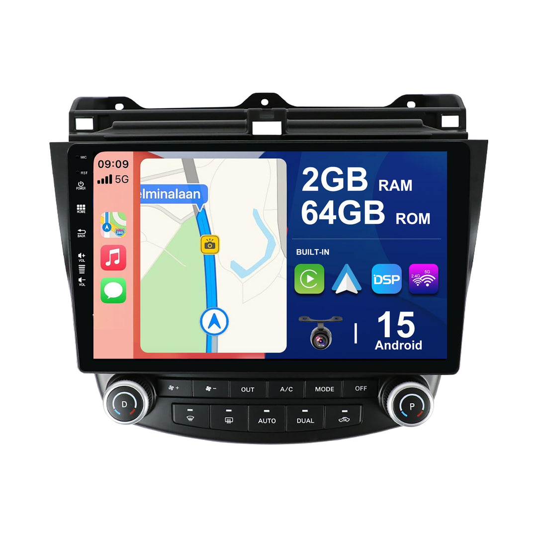 Android 15 Autoradio für Honda Accord 7th (2002-2007) - 2G+64G - Eingebaut Carplay/Android Auto - Rü