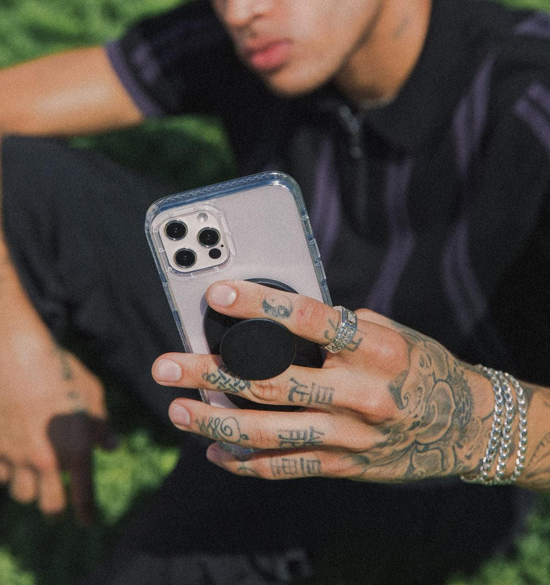 PopSockets: PopCase für MagSafe - Hülle für iPhone 13 Pro Max mit Abnehmbarem PopGrip Slide Sockel u