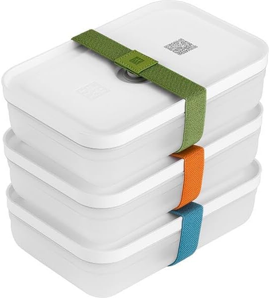 Zwilling 36801-322-0 Vakuum Lunchboxset Grösse L flach 6-teilig aus Kunststoff