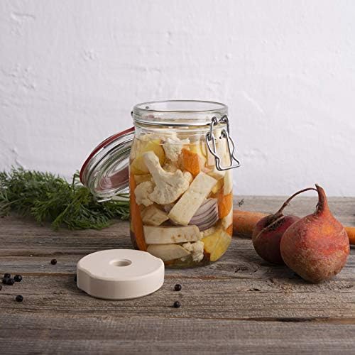 Beschwerungsstein 8 cm/ - 4 STÜCK - für Bügelglas/Sauerkraut herstellen/Kimchi und Gemüse Fermentier