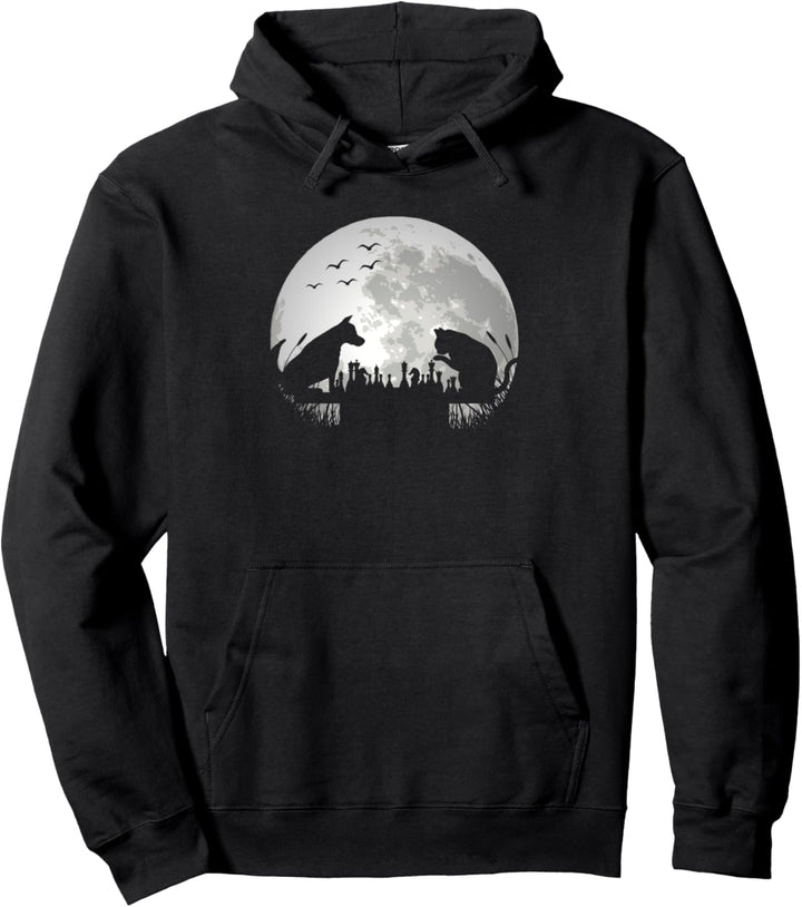 Schach Schachspieler Schachspiel | Katze Hund Schachfiguren Pullover Hoodie