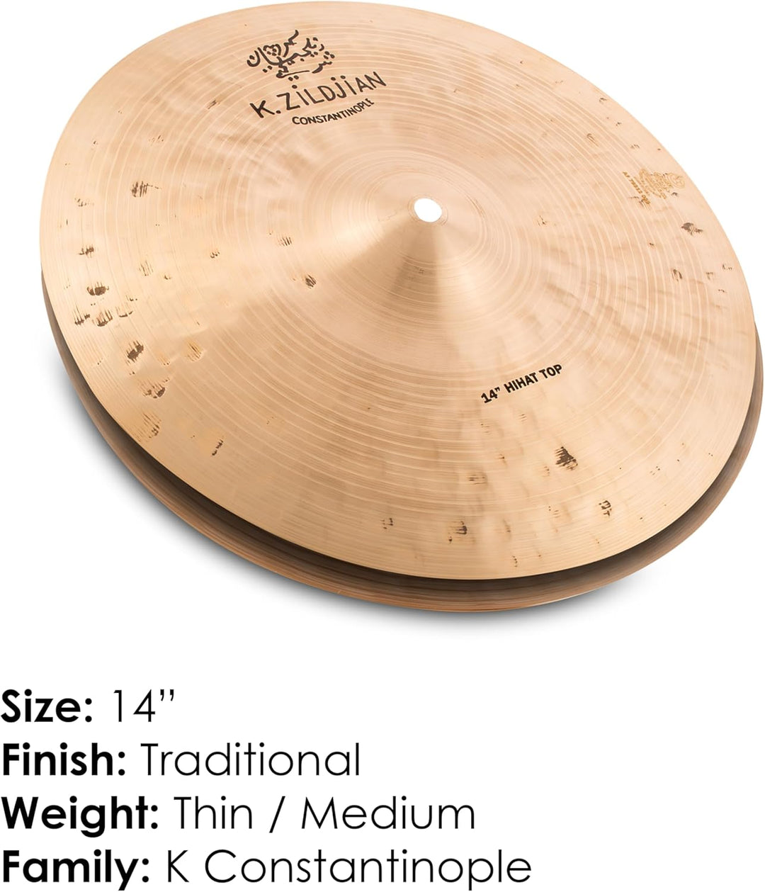 Zildjian K Constantinople Series - 14" Hi-Hat Cymbals - Pair