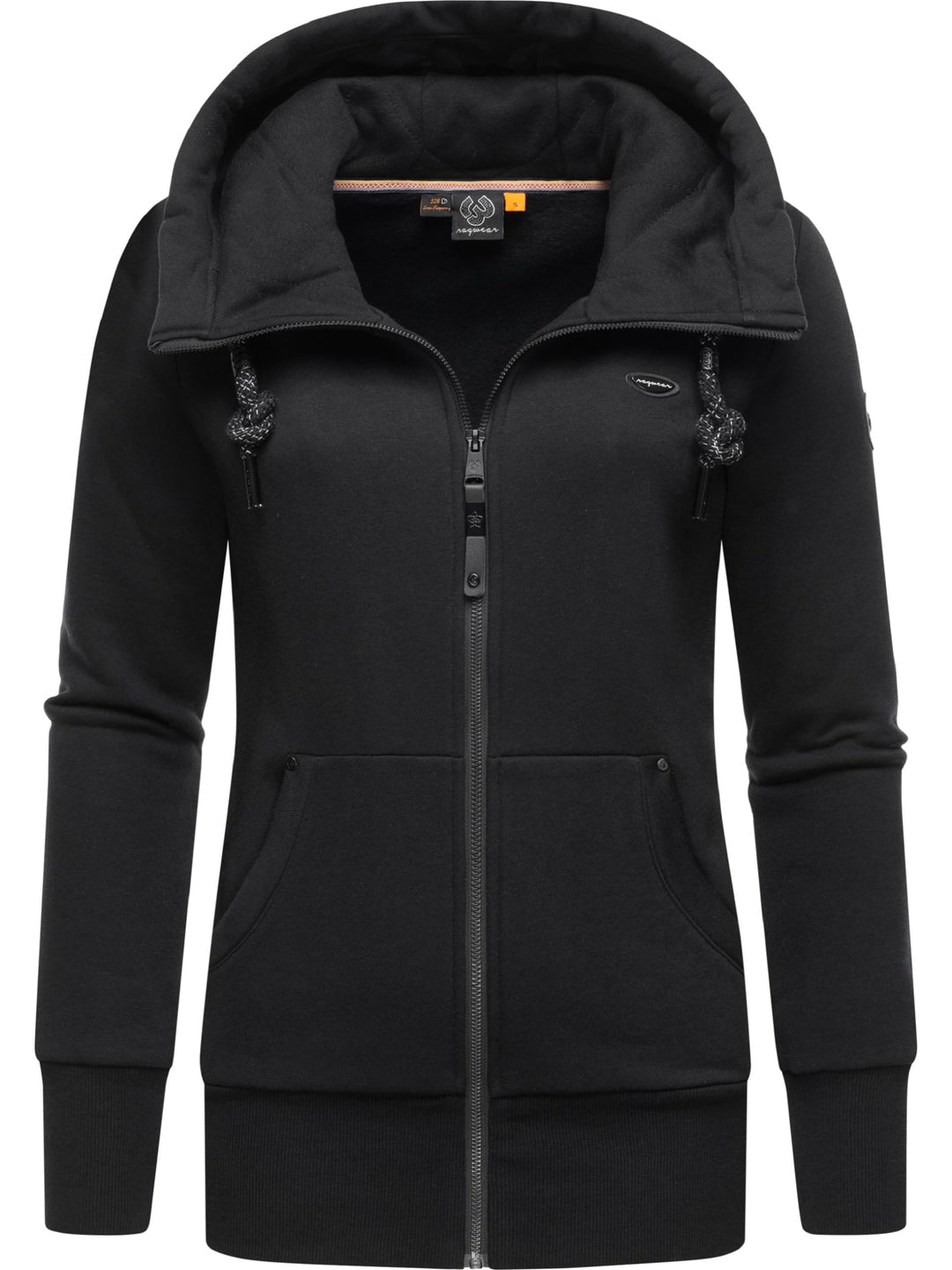 Ragwear Damen Zip-Hoodie Kapuzenjacke Sweatjacke Neska Zip XS-6XL S Black23, S Black23