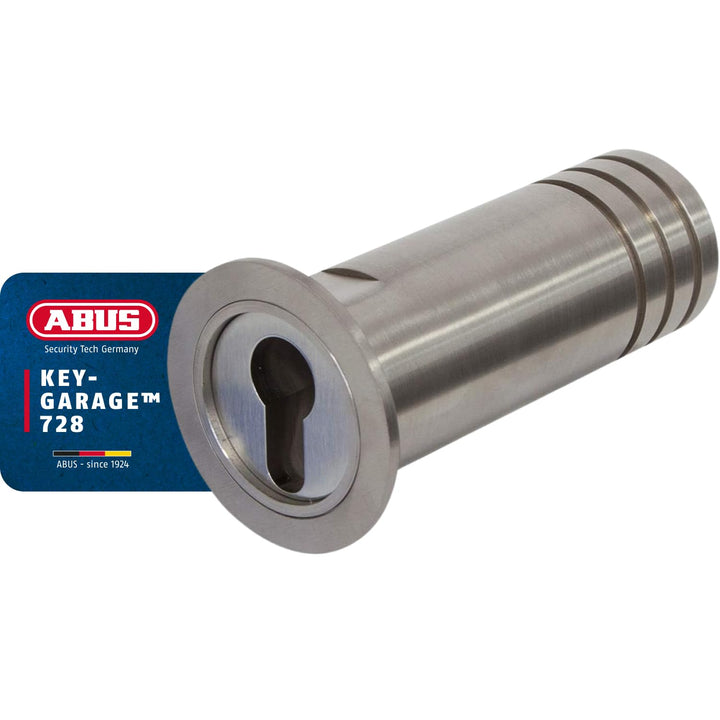 ABUS KeyGarage 728 - Schlüsseltresor für in der Wand - rostfreies Edelstahlrohr zur Aufbewahrung von
