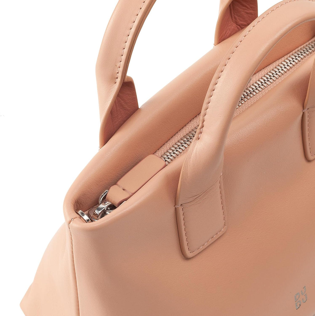 DUDU Kleine Damen-Umhängetasche aus echtem Leder, Elegante Mini-Abendtasche, 22 x 13 cm, doppelte Gr