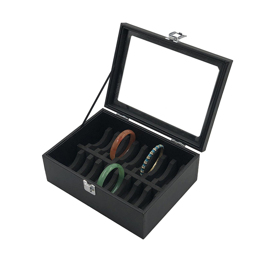 Armband-Aufbewahrungsbox, Armreif-Organizer-Box | PU-Leder-Vitrine, 10/20 -Fächer, Armreif-Aufbewahr