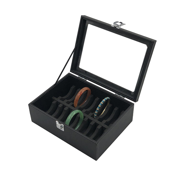Armband-Aufbewahrungsbox, Armreif-Organizer-Box | PU-Leder-Vitrine, 10/20 -Fächer, Armreif-Aufbewahr