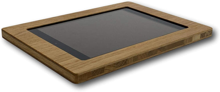 Design Wandhalterung passend für iPad 7|8|9|Air3 aus Eichenholz - hochwertige Tablethalterung - edle