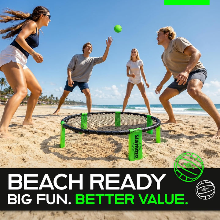 GoSports Slammo Spielset (3 Bälle, Tragetasche und Regeln), Grün