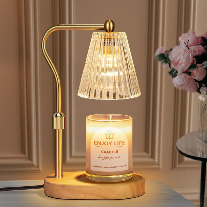 Kerzenwärmer Lampe, Candle Warmer mit Timer und Dimmer, Elektrischer Candle Warmer Lamp, Vintage Ker