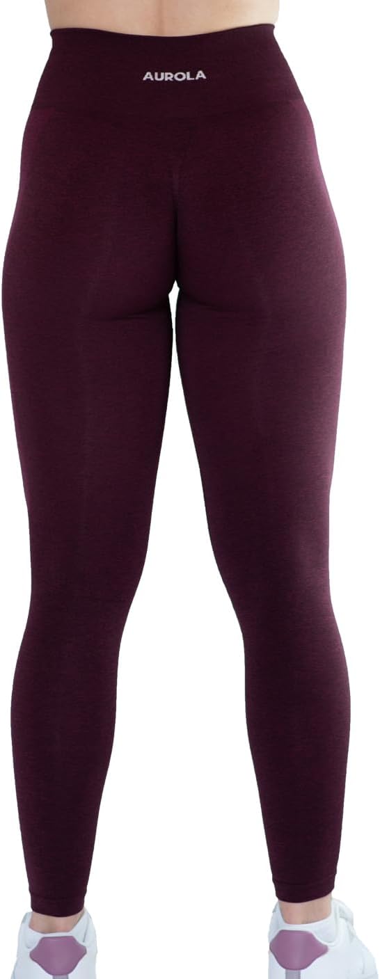 AUROLA Workout-Leggings für Frauen, Nahtlose Scrunch-Strumpfhose, Bauchkontrolle, Fitnessstudio, Fit