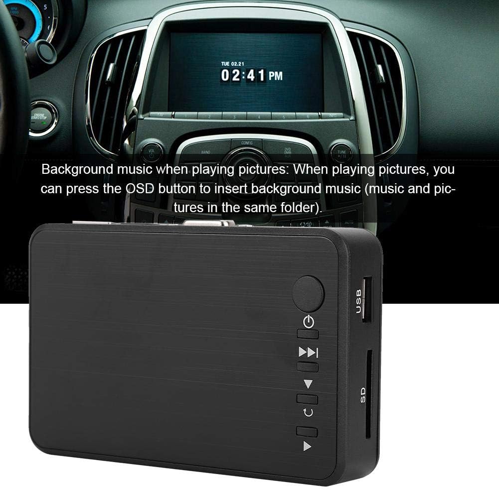 ASHATA HDMI Mediaplayer, Mini 1080P 4K Full-HD Ultra HDMI Digitaler Multimediaplayer mit Adapter und