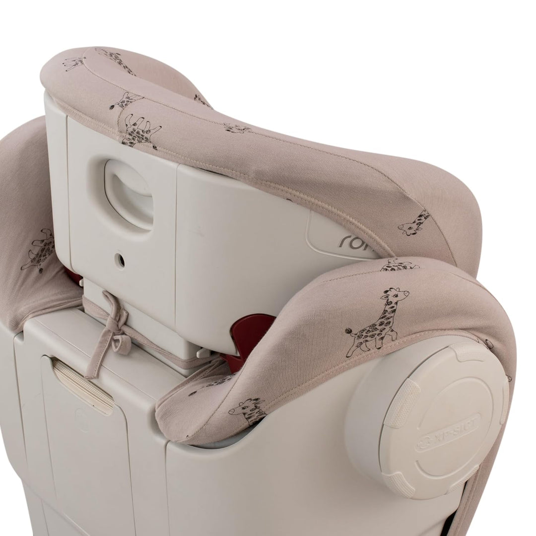 JYOKO Kids Bezug kompatibel mit Römer KIDFIX II XP SICT, kidfix 2 S, Kidfix Z - Line (Giraffe, MIT A