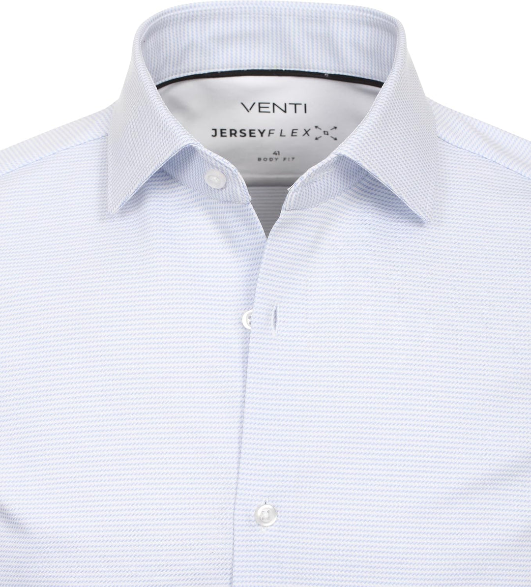 Venti Businesshemd gestreift Body Fit Standard 44 Helles Himmelblau, Standard 44 Helles Himmelblau