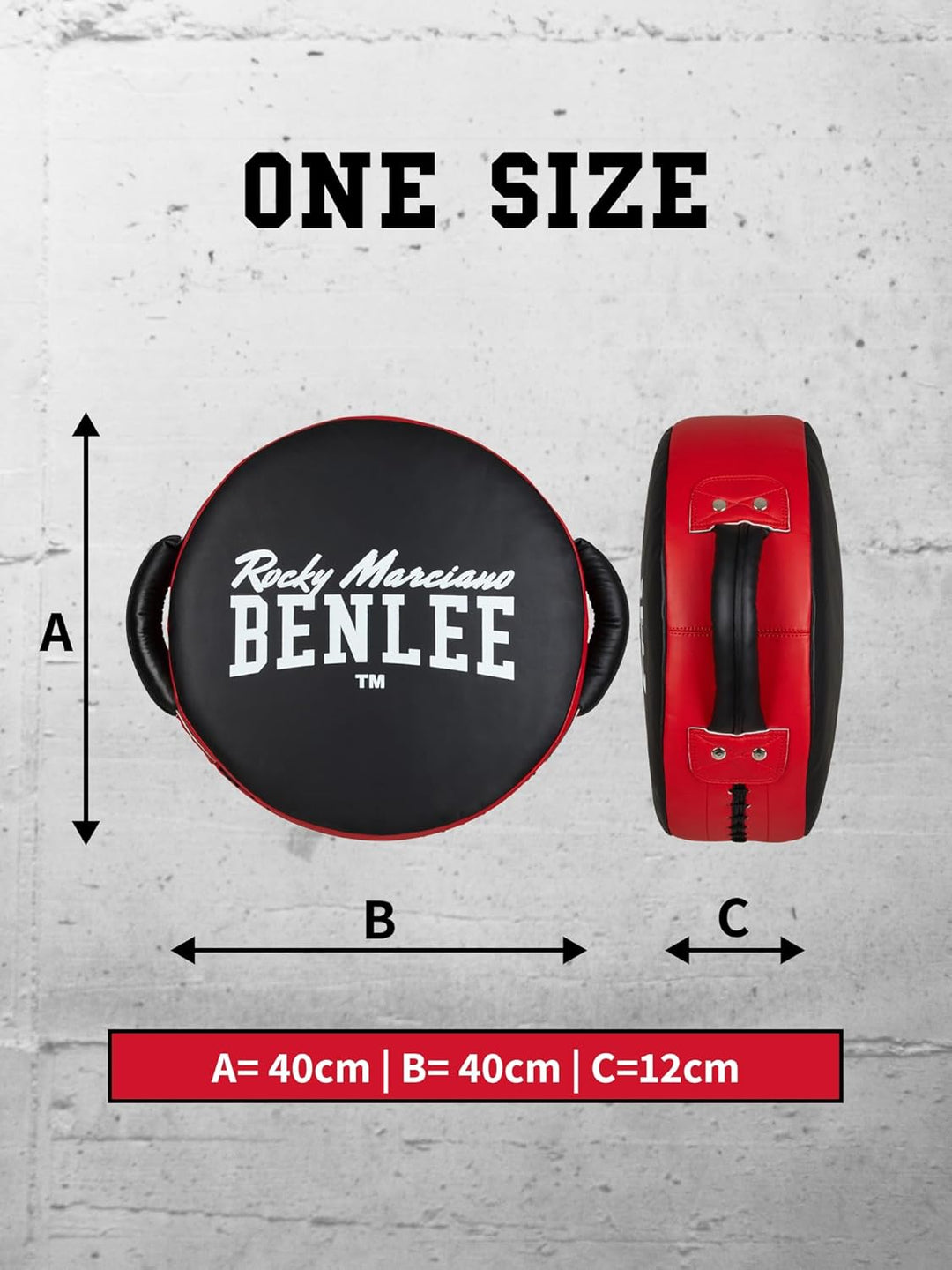 Benlee Pad Solo Black/Red Einheitsgrösse, Black/Red Einheitsgrösse