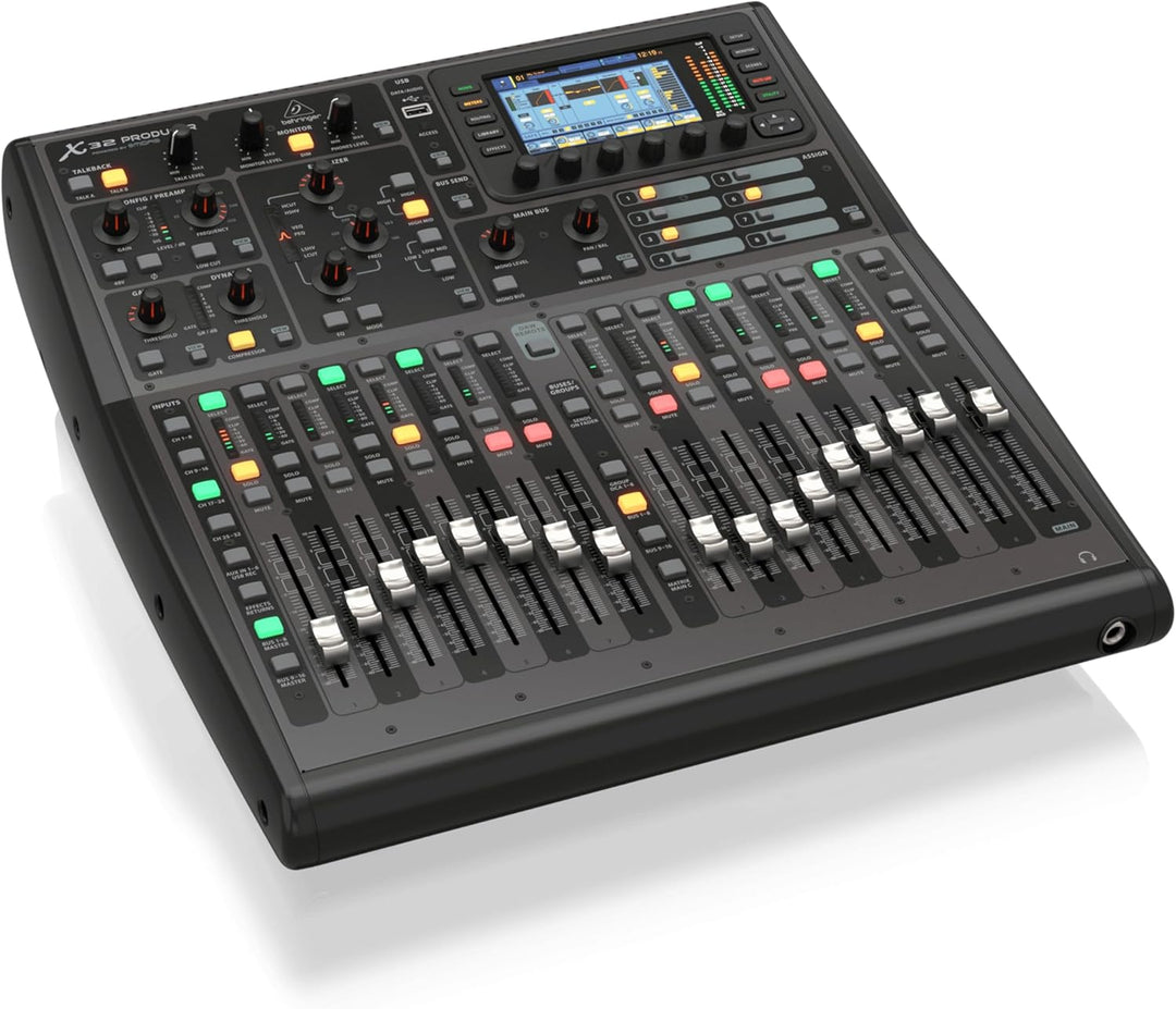 Behringer X32 PRODUCER Rackmontierbares digitales Mischpult mit 40 Eingängen, 25 Bussen, 16 programm