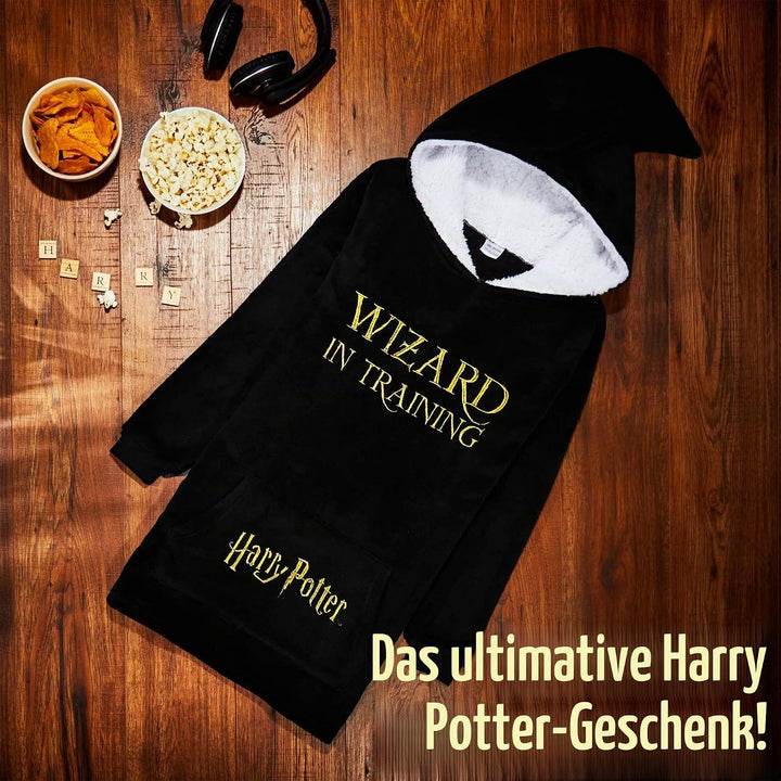 Harry Potter Kinder Hoodie Decke Kapuzenpullover Mädchen und Jungen - Flauschiger Deckenpullover au
