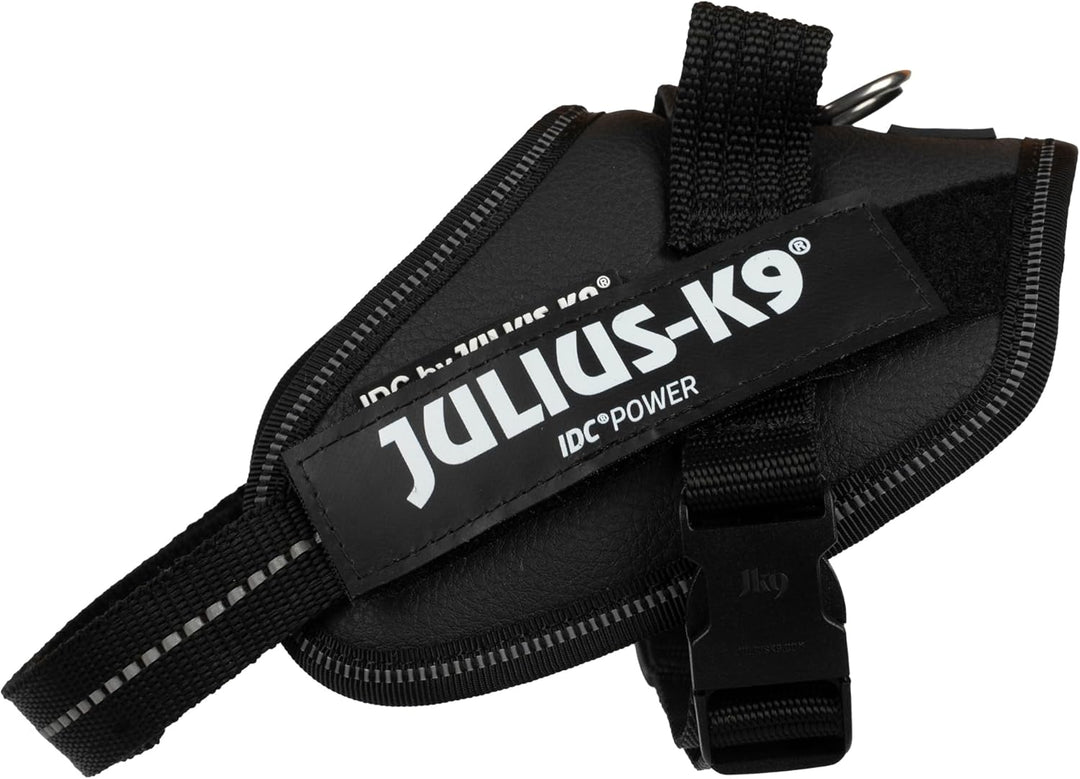 IDC Powerharness, Size: Mini-Mini/XS, Black - Faux Leather Black - Faux Leather XS/Mini-Mini, Black