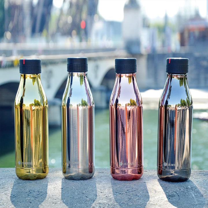 Les Artistes Paris Bottle Up Trinkflasche, Edelstahl, Argent, 7.05 cm