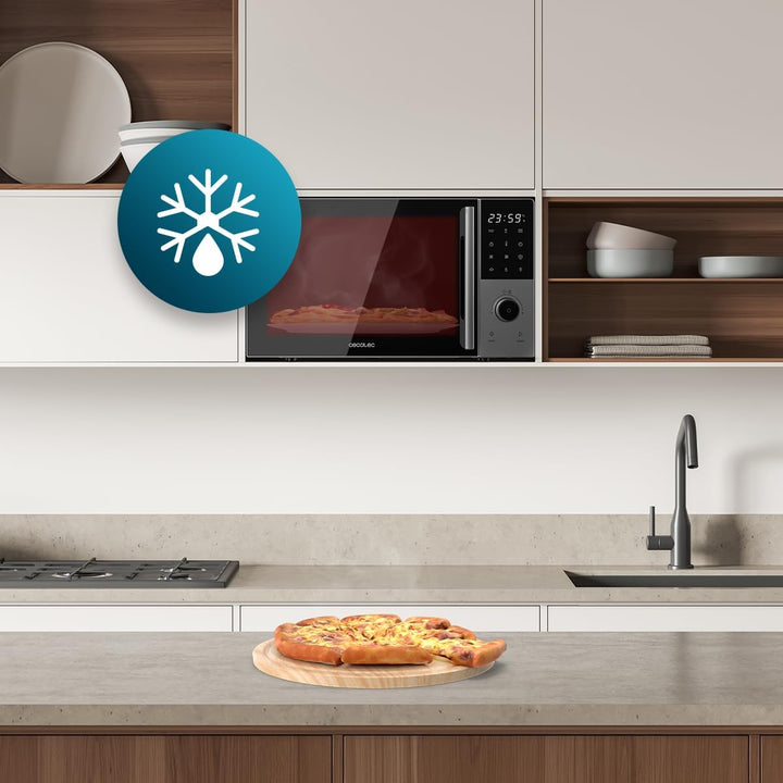 Cecotec Digitaler Mikrowellenherd mit Grill 28L Proclean 2800. 900W, Grill 1200W, Konvektion 2200W,