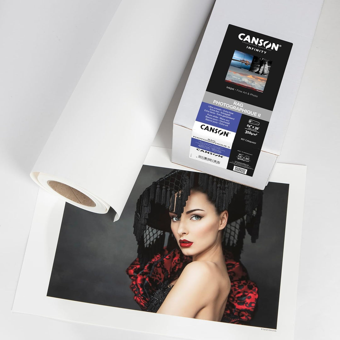 Canson Infinity Rag Photographique Digitales Fotopapier, ultraglatt, 310 g, Box, A3-29,7 x 42 cm, We