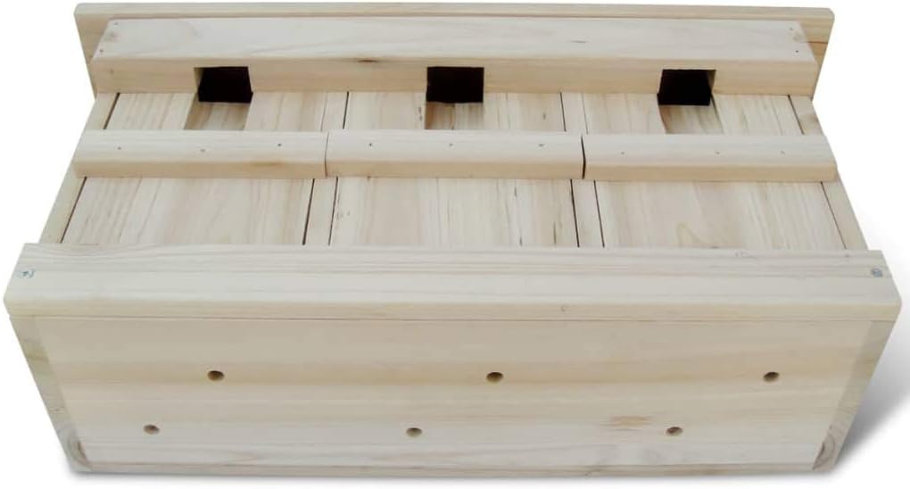 vidaXL 2X Holz Spatzenhaus Kolonienbrüter Spatzenvilla Nistkasten für Sperling, 2