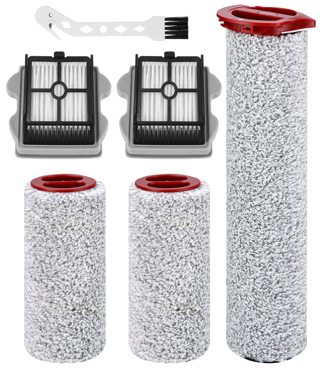 6 Stück Zubehörset Bürstenwalze Zubehörset für Roborock Dyad Pro/Dyad Pro Combo Zubehör Set Nass-und