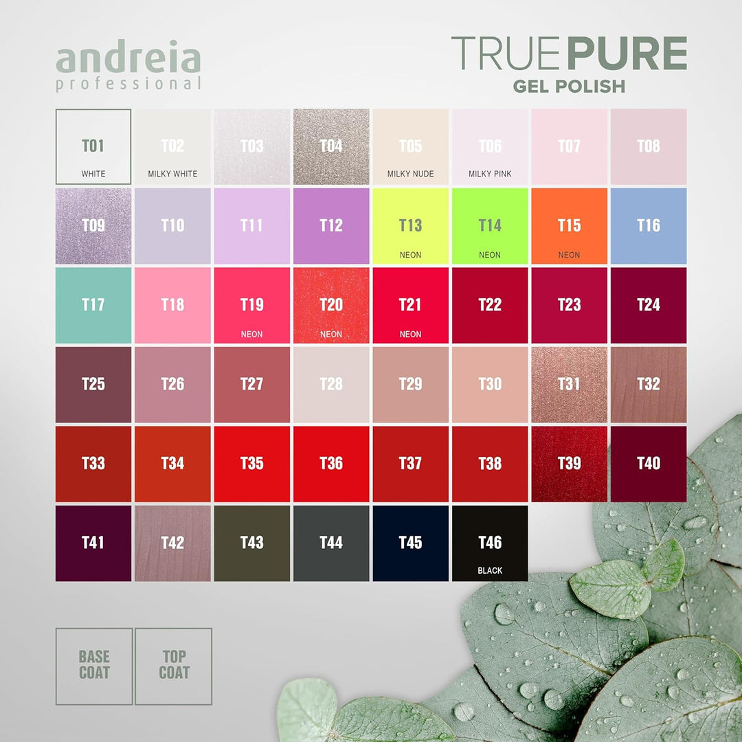 Andreia Professioneller Hema- und TPO-freier Gel-Nagellack – True Pure 21 frei und 100% vegan für em
