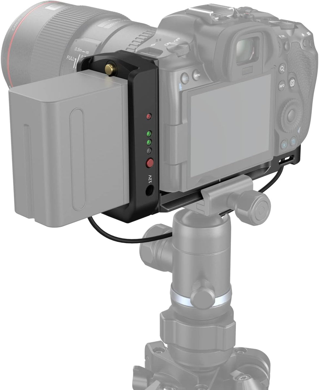 SMALLRIG R5 /R6 / R5 C Netzteil Kit, Kamera-L-Halterung mit NPF Akku Adapterplatte, Dummy Akku Ladek