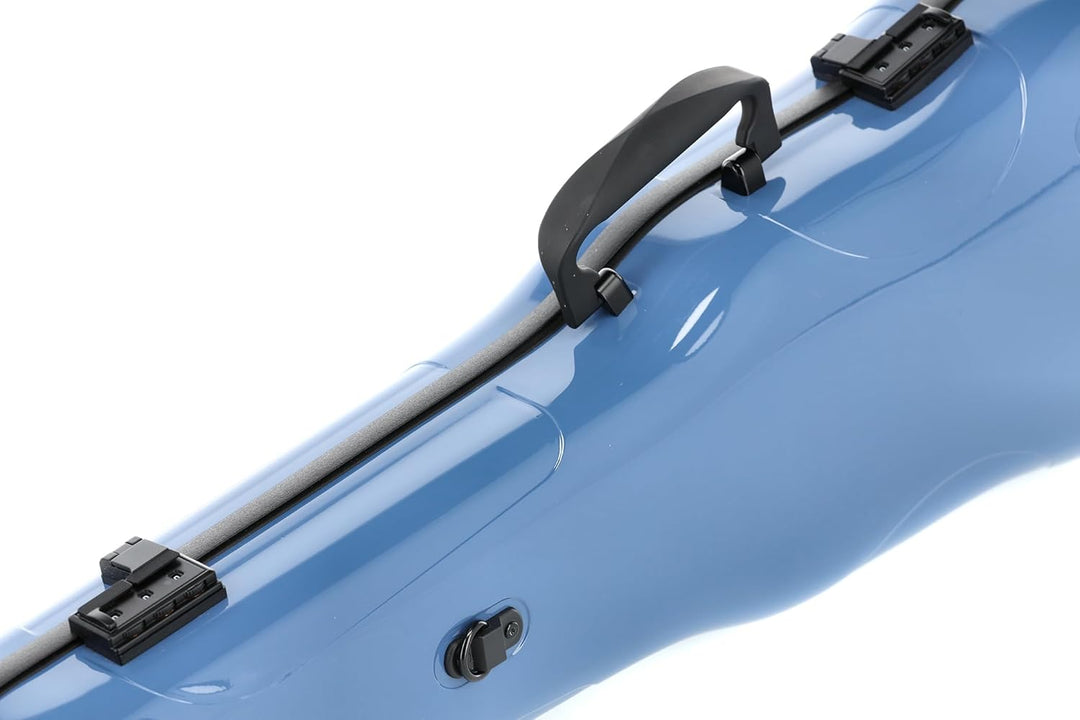 GEWA Violinformetui AIR 1.7 blau hochglanz, mit zusätzlichem Seitengriff, Made in Germany mit zusätz
