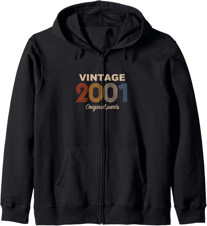 Retro 23 Jahre Vintage 2001 Original Parts 23. Geburtstag Kapuzenjacke